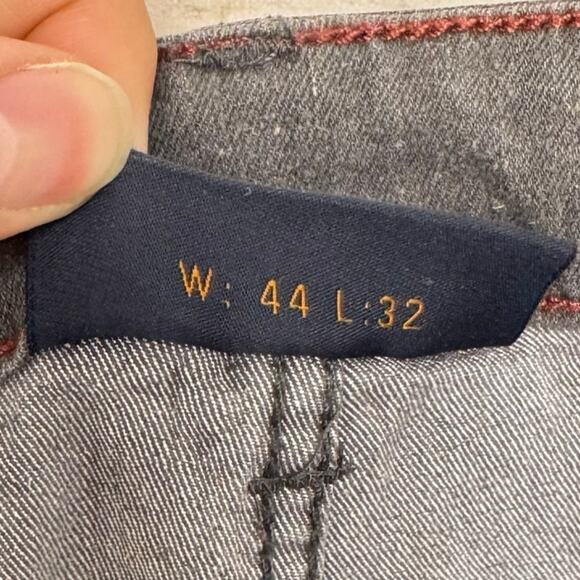 Jachs New York Washed Gray Slim Fit Stretch Denim Size 44x32 - Picture 6 of 8